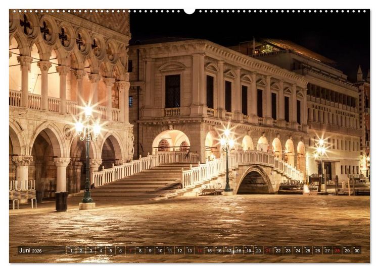 Produktbild: Leuchtendes Venedig (hochwertiger Premium Wandkalender 2026 DIN A2 quer), Kunstdruck in Hochglanz