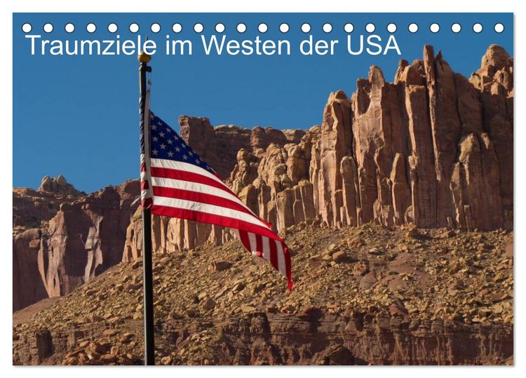 Produktbild: Traumlandschaften im Westen der USA (Tischkalender 2026 DIN A5 quer), CALVENDO Monatskalender