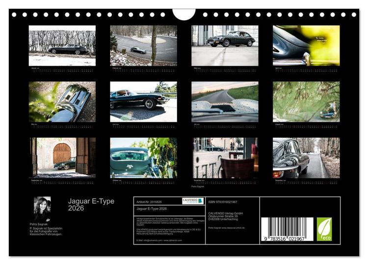 Produktbild: Jaguar E-Type 2026 (Wandkalender 2026 DIN A4 quer), CALVENDO Monatskalender
