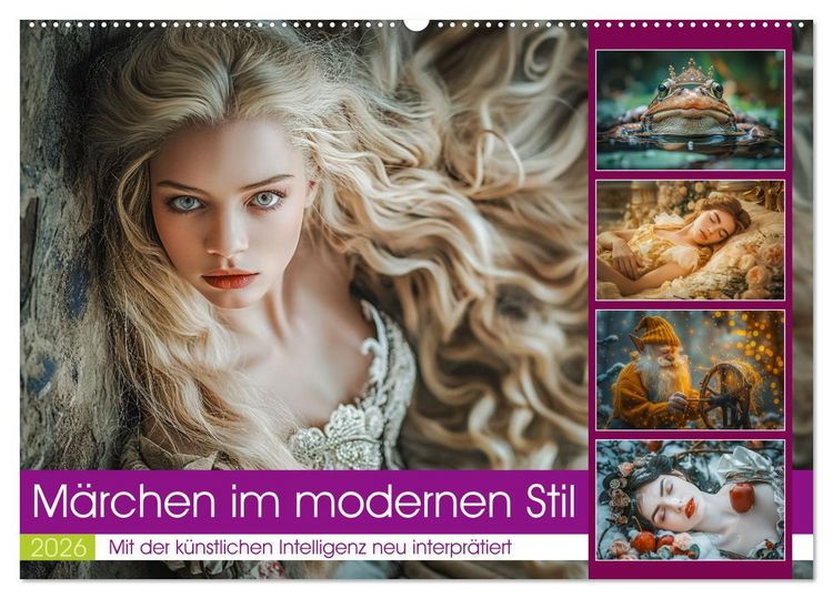 Produktbild: M&auml;rchen im modernen Stil (Wandkalender 2026 DIN A2 quer), CALVENDO Monatskalender