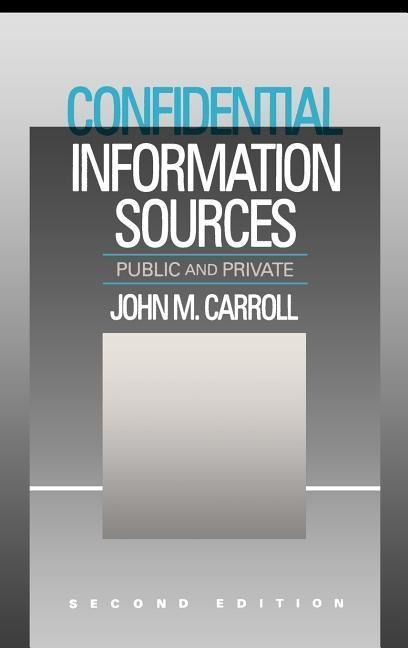 Produktbild: Confidential Info Sources Rev/