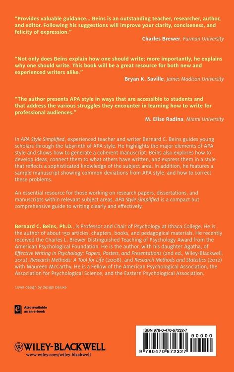 Produktbild: APA Style Simplified HB