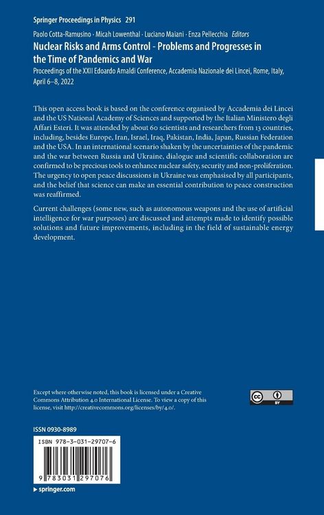Produktbild: Nuclear Risks and Arms Control - Problems and Progresses in the Time of Pandemics and War