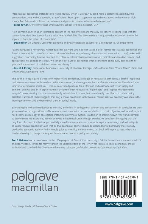 Produktbild: The Morality of Radical Economics