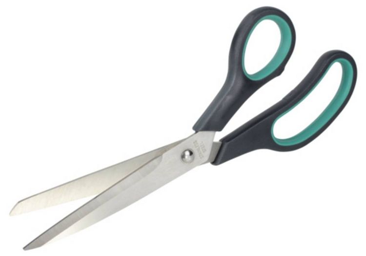 Produktbild: Wolfcraft 4117000 Haushaltsschere 250mm Schwarz-Gr&uuml;n