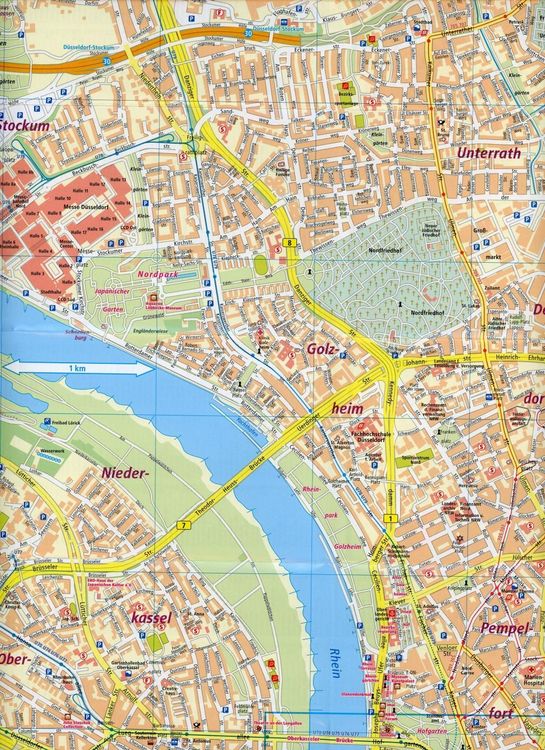 Produktbild: Publicpress Stadtplan D&uuml;sseldorf 1:16.000