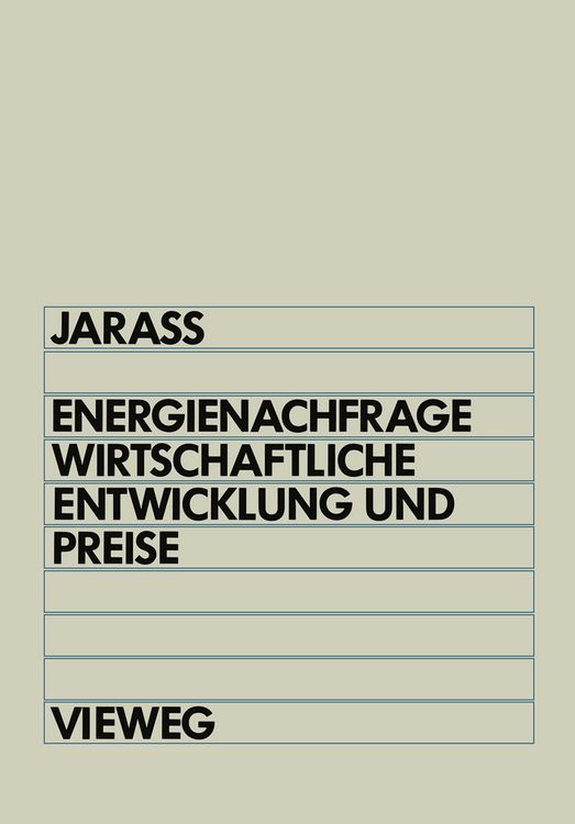 Produktbild: Energienachfrage, wirtschaftliche Entwicklung und Preise