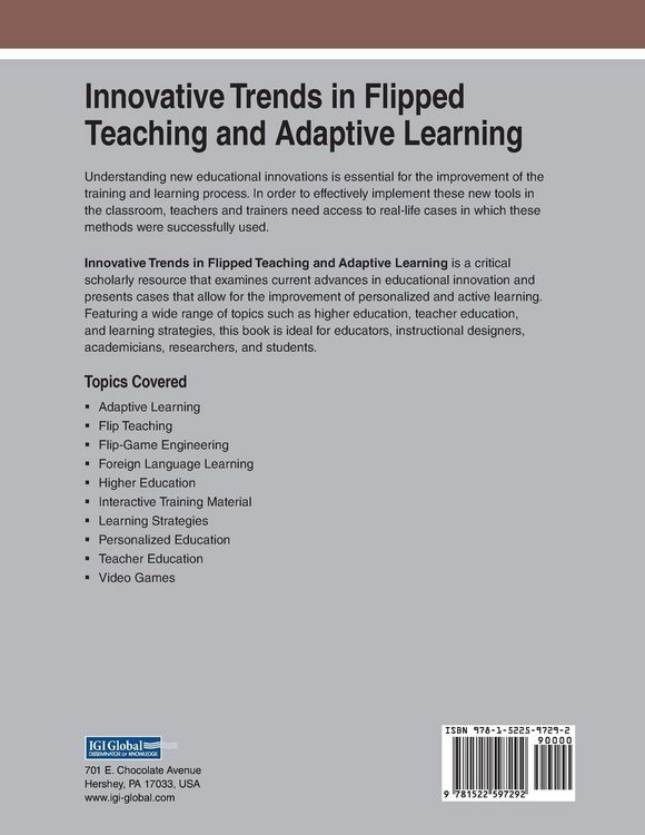 Produktbild: Innovative Trends in Flipped Teaching and Adaptive Learning