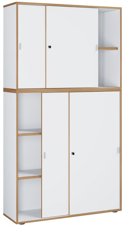 Produktbild: B&uuml;roschrank Aktenschrank Schiebet&uuml;ren Salia 5fach