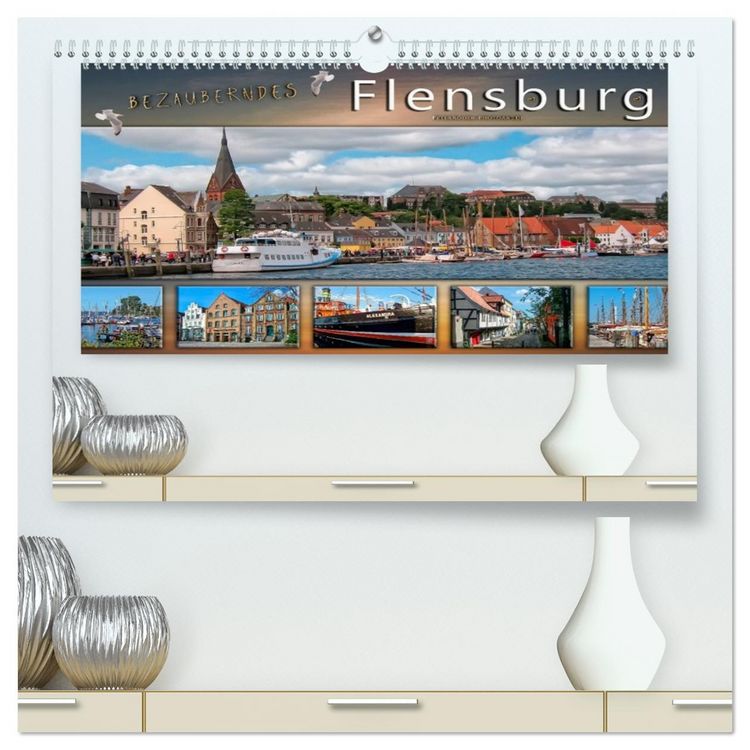 Produktbild: Bezauberndes Flensburg (hochwertiger Premium Wandkalender 2026 DIN A2 quer), Kunstdruck in Hochglanz