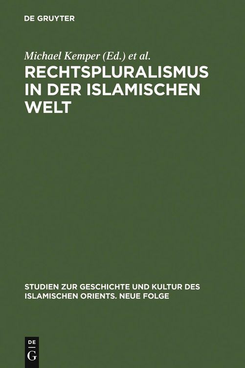 Produktbild: Rechtspluralismus in der Islamischen Welt