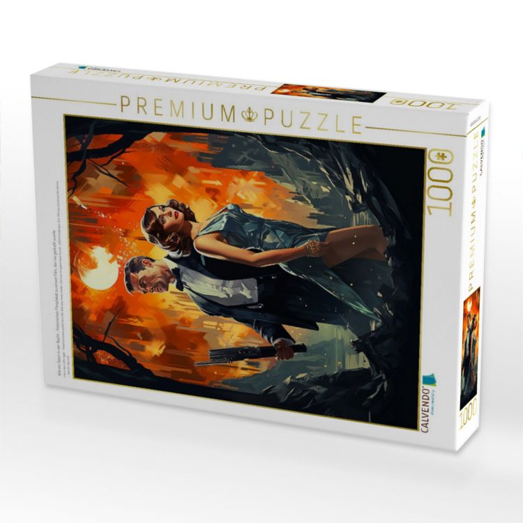 Produktbild: CALVENDO Puzzle Wie ein Spion in der Nacht - historisches Filmplakat zu einem Film, der nie gedreht wurde | 1000 Teile Lege-Gr&ouml;&szlig;e 64x48cm Foto-Puzzle