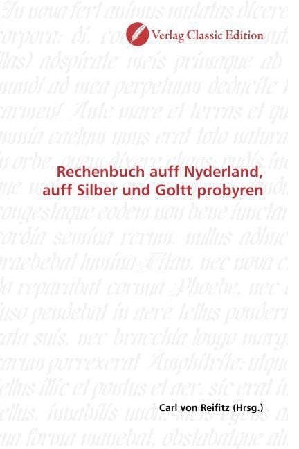 Produktbild: Rechenbuch auff Nyderland, auff Silber und Goltt probyren
