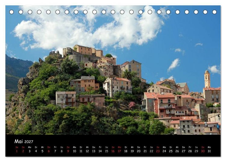 Produktbild: Korsikas St&auml;dte (Tischkalender 2027 DIN A5 quer), CALVENDO Monatskalender