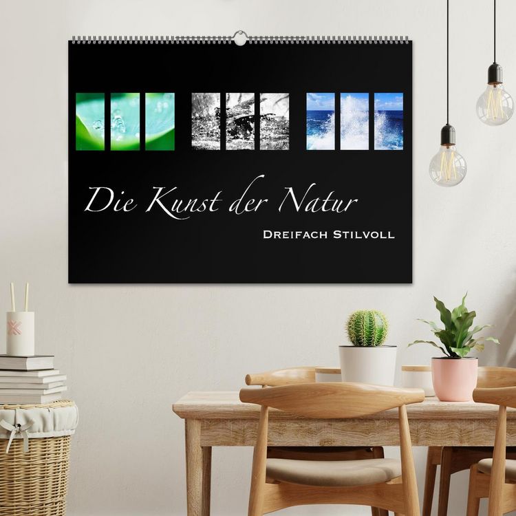 Produktbild: Die Kunst der Natur - Dreifach Stilvoll (Wandkalender 2026 DIN A2 quer), CALVENDO Monatskalender