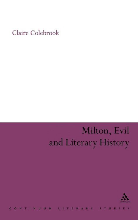 Produktbild: Milton, Evil and Literary History