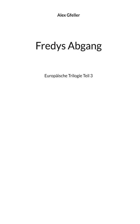 Produktbild: Fredys Abgang
