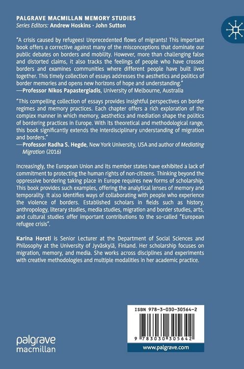 Produktbild: The Politics of Public Memories of Forced Migration and Bordering in Europe