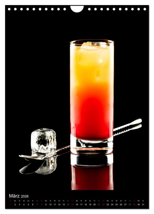 Produktbild: Cocktails und Longdrinks (Wandkalender 2026 DIN A4 hoch), CALVENDO Monatskalender
