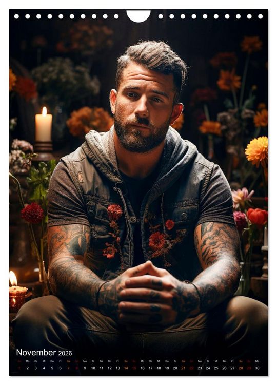 Produktbild: Tattoos Kunst auf der Haut (Wandkalender 2026 DIN A4 hoch), CALVENDO Monatskalender
