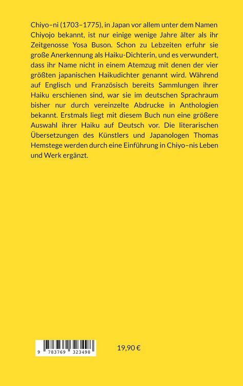 Produktbild: Chiyo-ni: Ausgew&auml;hlte Haiku