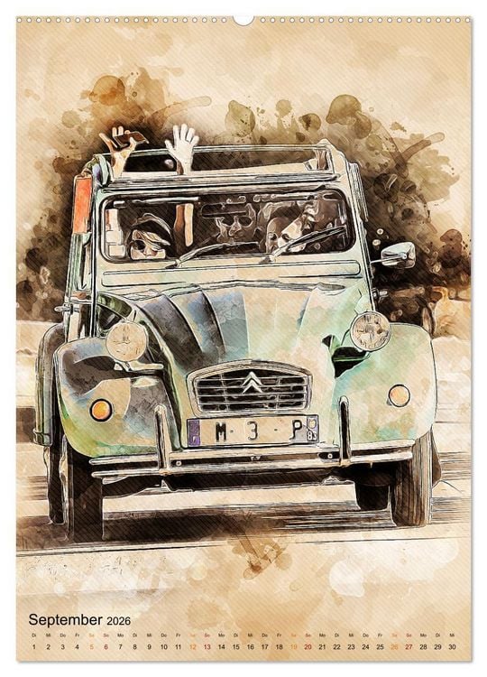 Produktbild: Die Ente - Automobil Legende (hochwertiger Premium Wandkalender 2026 DIN A2 hoch), Kunstdruck in Hochglanz