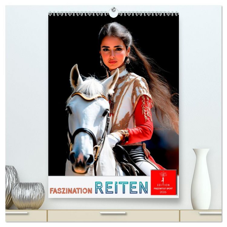 Produktbild: Faszination Reiten (hochwertiger Premium Wandkalender 2026 DIN A2 hoch), Kunstdruck in Hochglanz