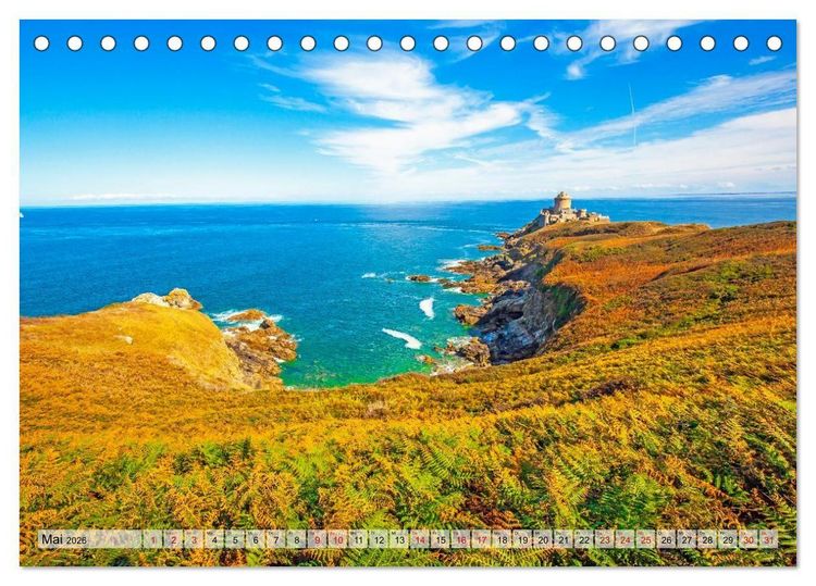 Produktbild: Reiseziel Bretagne (Tischkalender 2026 DIN A5 quer), CALVENDO Monatskalender
