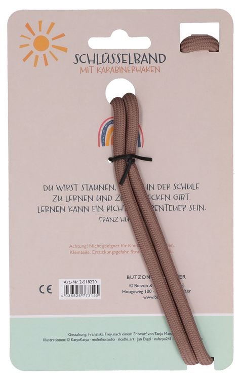 Produktbild: Schl&uuml;sselband mit Karabinerhaken - Hurra, ich bin jetzt ein Schulkind