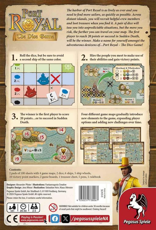 Produktbild: Port Royal - The Dice Game (English Edition)