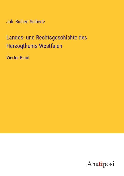 Produktbild: Landes- und Rechtsgeschichte des Herzogthums Westfalen