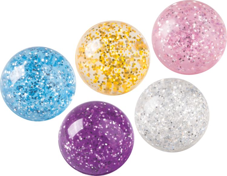 Produktbild: Brunnen Gummiball Flummi Glitter