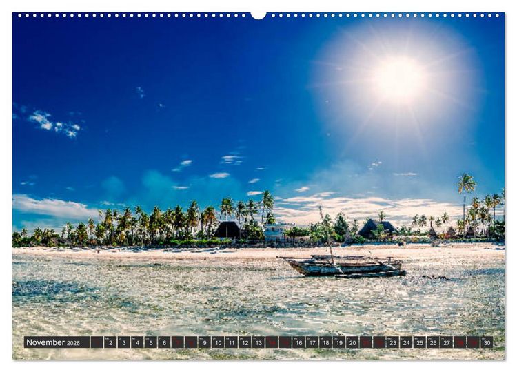 Produktbild: Inselparadies Sansibar (hochwertiger Premium Wandkalender 2026 DIN A2 quer), Kunstdruck in Hochglanz