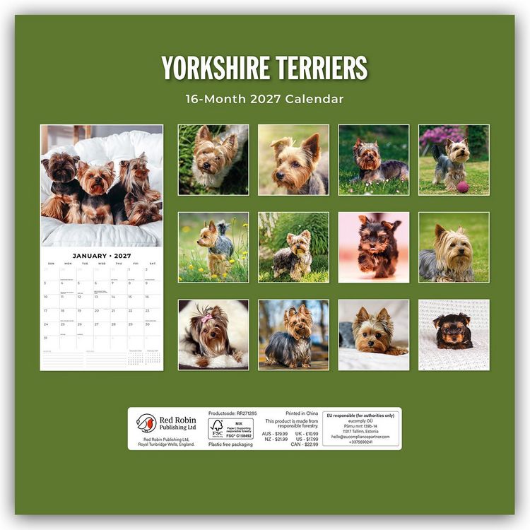 Produktbild: Yorkshire Terriers &ndash; Yorkshire Terrier 2027 &ndash; 16-Monatskalender