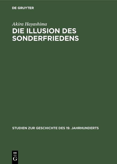Produktbild: Die Illusion des Sonderfriedens