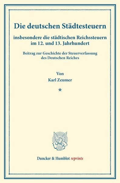 Produktbild: Die deutschen St&auml;dtesteuern