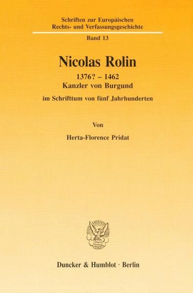 Produktbild: Nicolas Rolin 1376? &ndash; 1462.