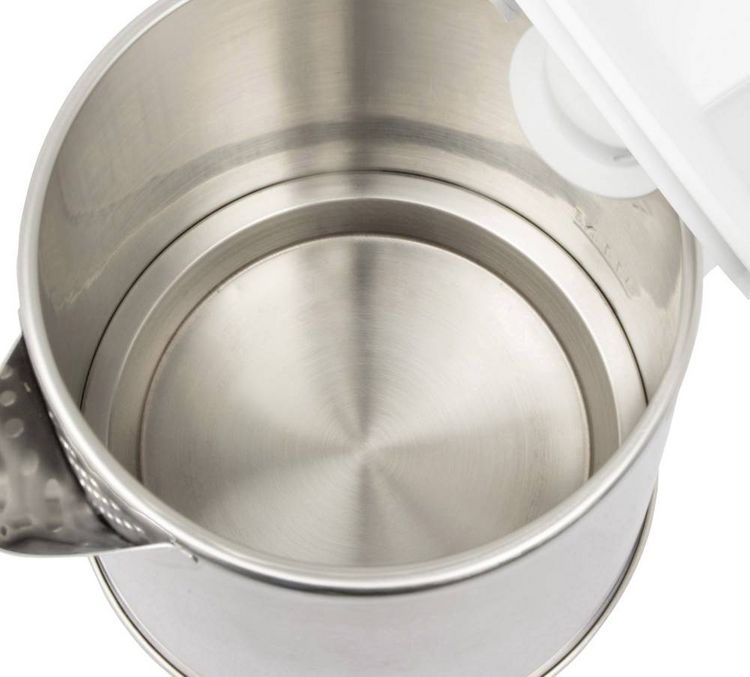 Produktbild: Clatronic WKS 3692 weiss Wasserkocher Edelstahl, Wei&szlig; Fassungsverm&ouml;gen: 1.5l