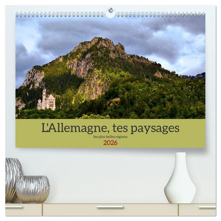 Produktbild: L'Allemagne, tes paysages (Calendrier mural 2026 DIN A2 vertical) calendrier de bureau