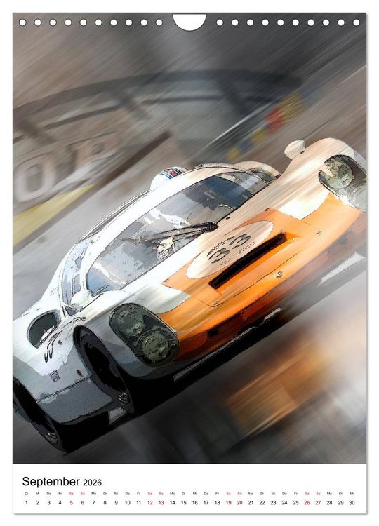 Produktbild: Faszination Rennsport (Wandkalender 2026 DIN A4 hoch), CALVENDO Monatskalender