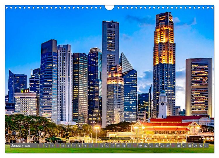 Produktbild: Singapore - Discover Central Area (Wall Calendar 2026 DIN A3 landscape), CALVENDO 12 Month Wall Calendar