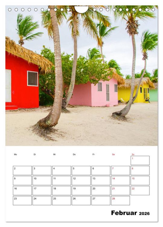 Produktbild: Karibik pur - mit Charme und Zauber (Wandkalender 2026 DIN A4 hoch), CALVENDO Monatskalender