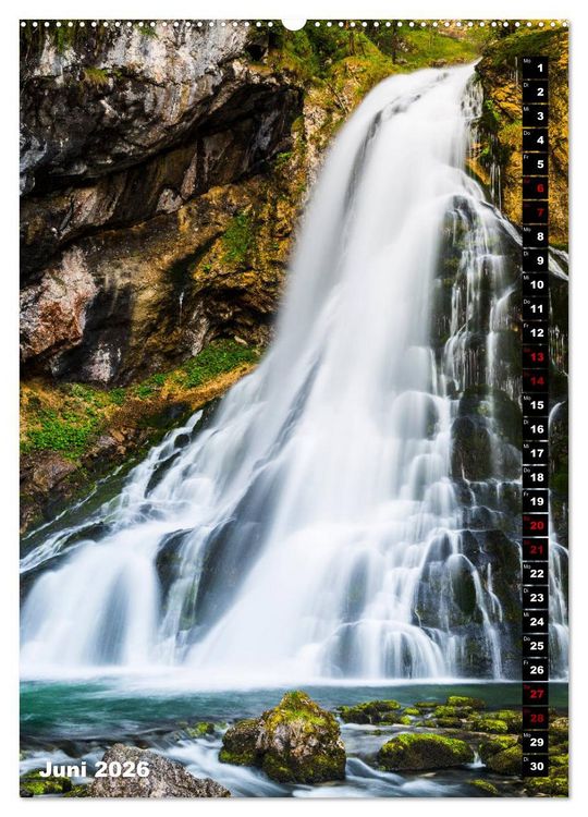 Produktbild: Wasserf&auml;lle. Beindruckende Schauspiele der Natur (Wandkalender 2026 DIN A2 hoch), CALVENDO Monatskalender