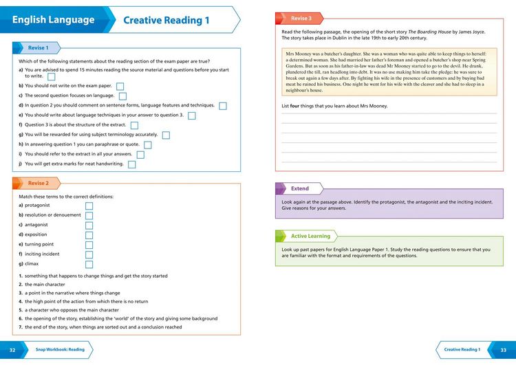 Produktbild: AQA GCSE 9-1 English Language Reading (Papers 1 & 2) Workbook