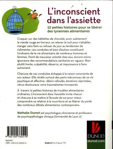 Produktbild: L'inconscient dans l'assiette