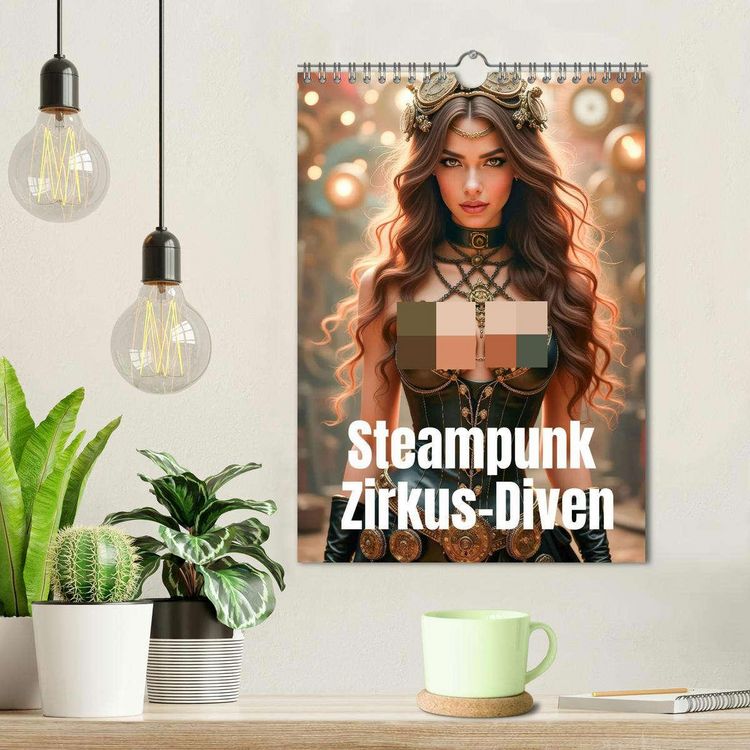 Produktbild: Steampunk Zirkus-Diven (Wandkalender 2026 DIN A4 hoch), CALVENDO Monatskalender