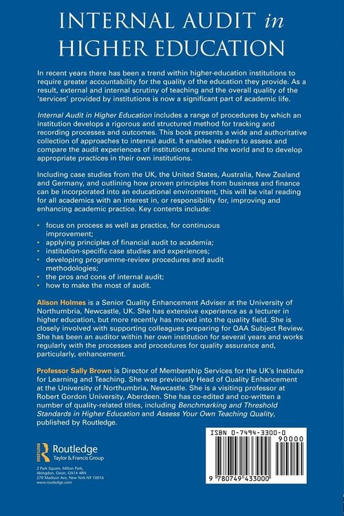 Produktbild: Internal Audit in Higher Education