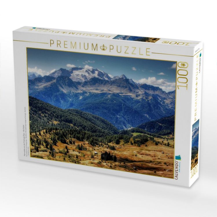 Produktbild: CALVENDO Puzzle Marmolada von der Pralongia Alpe - Alta Badia | 1000 Teile Lege-Gr&ouml;&szlig;e 64x48cm Foto-Puzzle f&uuml;r gl&uuml;ckliche Stunden