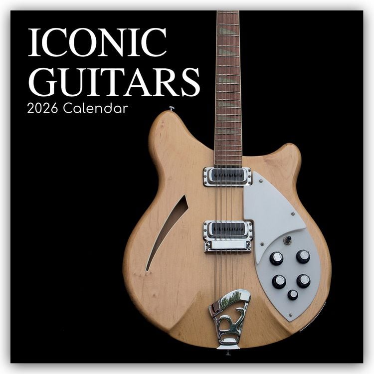 Produktbild: Iconic Guitars – Legendäre Gitarren 2026 – 16-Monatskalender