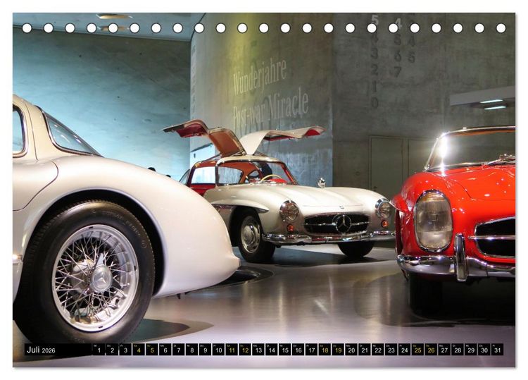 Produktbild: Mercedes SL Classics (Tischkalender 2026 DIN A5 quer), CALVENDO Monatskalender